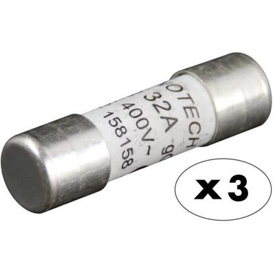 ZENITECH 5 Fusibles en céramique 10,3x38mm 32A avec voyant ZENITECH 5 Fusibles en céramique 10,3x38mm 32A avec voyant