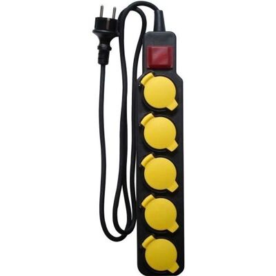Wodoodporna listwa zasilająca IP44 Zenitech - 5 gniazdek 16A Kabel 1,5m Wodoodporna listwa zasilająca IP44 Zenitech - 5 gniazdek 16A Kabel 1,5m