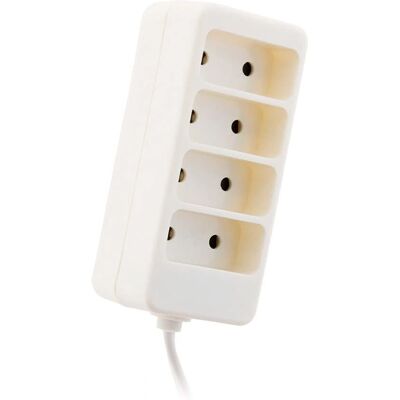 ZENITECH Strömkontakt 4 Uttag Vit - Strömkontakt ZENITECH Strömkontakt 4 Uttag Vit - Strömkontakt