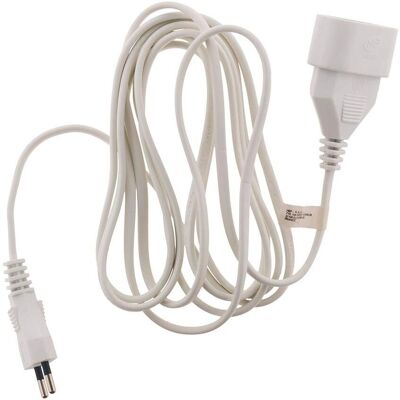 Zenitech HO3VVH2-F Cordon d'extension blanc 3m - Extension Cord - Publicité Zenitech HO3VVH2-F Cordon d'extension blanc 3m - Extension Cord - Publicité