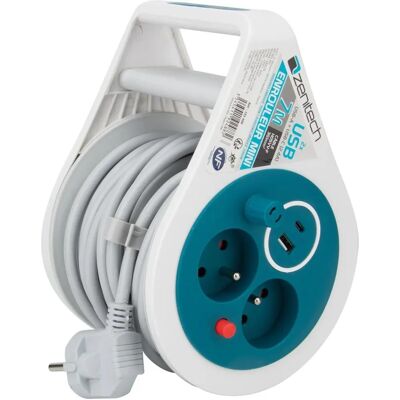 Multiprise Zenitech Mini avec USB - Power Strip - Publicité Multiprise Zenitech Mini avec USB - Power Strip - Publicité