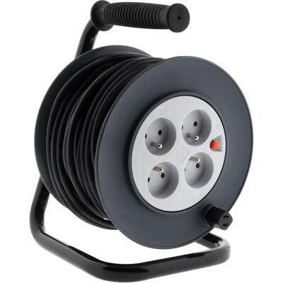 ZENITECH Power-Reel 20m, 4x16A, Kindersicherung, Kunststofftrommel - Verlängerungskabel ZENITECH Power-Reel 20m, 4x16A, Kindersicherung, Kunststofftrommel - Verlängerungskabel