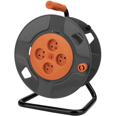 PROVENCE OUTILLAGE - Zenitech Diy 4 Enchufes 16A Disyuntor - Enrollador de cable PROVENCE OUTILLAGE - Zenitech Diy 4 Enchufes 16A Disyuntor - Enrollador de cable