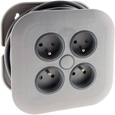 Zenitech Power Strip - 4 Outlets 16A 2P+T, Space-Saving Design Zenitech Power Strip - 4 Outlets 16A 2P+T, Space-Saving Design