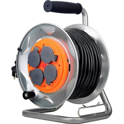 Rolka budowlana Zenitech - 4 gniazda 16A - IP44 - 25m Rolka budowlana Zenitech - 4 gniazda 16A - IP44 - 25m