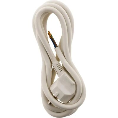 Zenitech Cabo de energia branco 2m - Reposição para eletrodomésticos Zenitech Cabo de energia branco 2m - Reposição para eletrodomésticos
