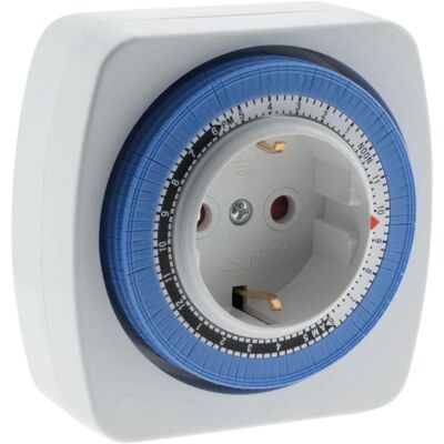 Zenitech - Compacte Mechanische Timer - Wit - 15 min - Mechanische timer Zenitech - Compacte Mechanische Timer - Wit - 15 min - Mechanische timer