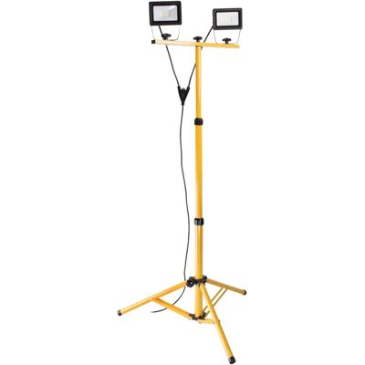 Projecteur LED étanche IP65 Elexity - 2x20W sur trépied - Publicité Projecteur LED étanche IP65 Elexity - 2x20W sur trépied - Publicité