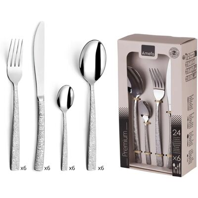 Amefa HAVANE Set di Posate - 24 pezzi, Acciaio inox Amefa HAVANE Set di Posate - 24 pezzi, Acciaio inox