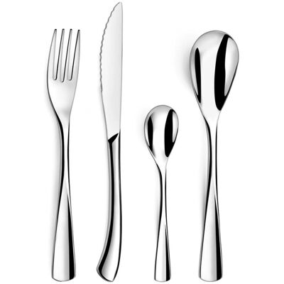 Set di 24 posate Amefa Vision in acciaio inox Set di 24 posate Amefa Vision in acciaio inox