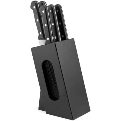 Set de 5 cuchillos Sabatier Trompette - Acero inoxidable negro Set de 5 cuchillos Sabatier Trompette - Acero inoxidable negro