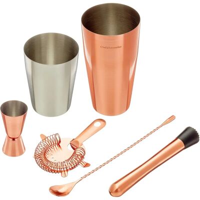 Ensemble de Bar en Cuivre Chef & Sommelier - Kit de Cocktails - Publicité Ensemble de Bar en Cuivre Chef & Sommelier - Kit de Cocktails - Publicité