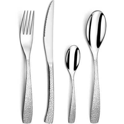 Amefa 24-tlg. Besteckset - Modernes Edelstahl-Geschirr Amefa 24-tlg. Besteckset - Modernes Edelstahl-Geschirr