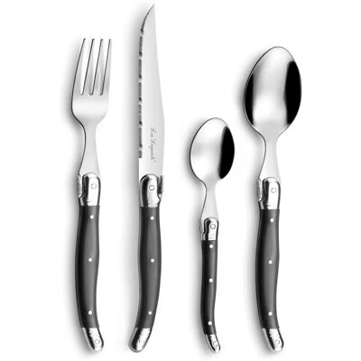 Set di posate Lou Laguiole 24 pezzi - Stile rustico francese Set di posate Lou Laguiole 24 pezzi - Stile rustico francese