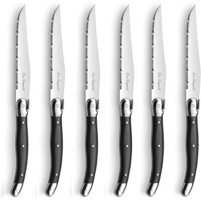 Lou Laguiole 6-Pakke Grillkniver - Rustfritt Stål Lou Laguiole 6-Pakke Grillkniver - Rustfritt Stål