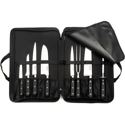 Sabatier Trompette - Trousse 8 couteaux de cuisine - Publicité Sabatier Trompette - Trousse 8 couteaux de cuisine - Publicité