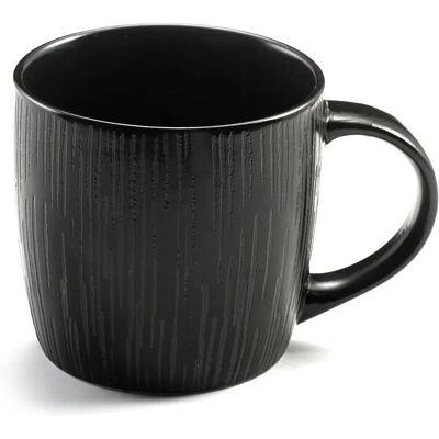 Médard De Noblat - Magma noir - Stoneware - Coffret tasses - Publicité Médard De Noblat - Magma noir - Stoneware - Coffret tasses - Publicité