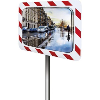 Poste de aço galvanizado Vialux para espelhos de tráfego e segurança - 4000 x 76 mm Poste de aço galvanizado Vialux para espelhos de tráfego e segurança - 4000 x 76 mm