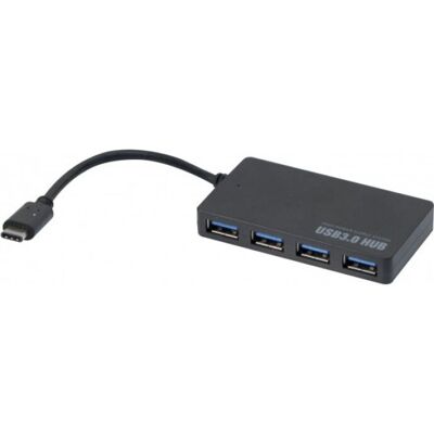 Hypertec 021308-HY USB-Hub mit 4 Ports - USB 3.2 Gen 1 - Schwarz Hypertec 021308-HY USB-Hub mit 4 Ports - USB 3.2 Gen 1 - Schwarz