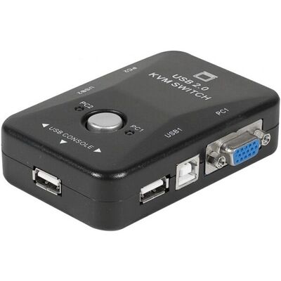 Exertis Connect Mini 2 Ports KVM Switch - VGA/USB - Supporte 2 PC - Publicité Exertis Connect Mini 2 Ports KVM Switch - VGA/USB - Supporte 2 PC - Publicité