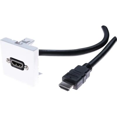 Manutan MCAD-ECF-102380 45x45 plastron HDMI coudé - 15m - Publicité Manutan MCAD-ECF-102380 45x45 plastron HDMI coudé - 15m - Publicité
