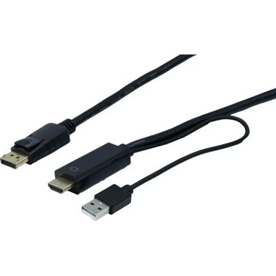 Manutan - HDMI vers DisplayPort 4K - 2m - câble vidéo - Câble - Publicité Manutan - HDMI vers DisplayPort 4K - 2m - câble vidéo - Câble - Publicité