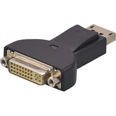 Adaptateur câble DisplayPort vers DVI-D Manutan Noir - Publicité Adaptateur câble DisplayPort vers DVI-D Manutan Noir - Publicité