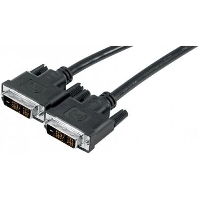 Câble DVI Exertis Connect 127485 - 5m - Noir - Câble Moniteur DVI-D - Publicité Câble DVI Exertis Connect 127485 - 5m - Noir - Câble Moniteur DVI-D - Publicité