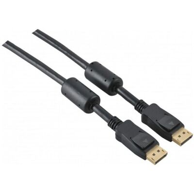 Tecline DisplayPort-Kabel - Hochwertig, 5m, Schwarz, Modell 128024 Tecline DisplayPort-Kabel - Hochwertig, 5m, Schwarz, Modell 128024