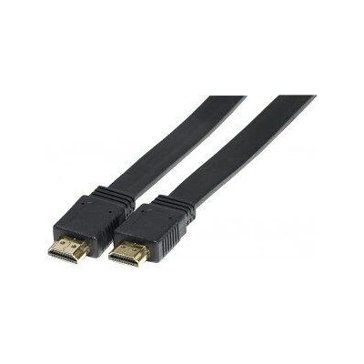Câble HDMI Dexlan 1.8m - Haute vitesse, plaqué or, plat, A standard - Publicité Câble HDMI Dexlan 1.8m - Haute vitesse, plaqué or, plat, A standard - Publicité