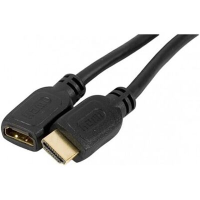 Câble HDMI Tecline 128395 - 1m, Noir, Haute Vitesse, Ors - Publicité Câble HDMI Tecline 128395 - 1m, Noir, Haute Vitesse, Ors - Publicité