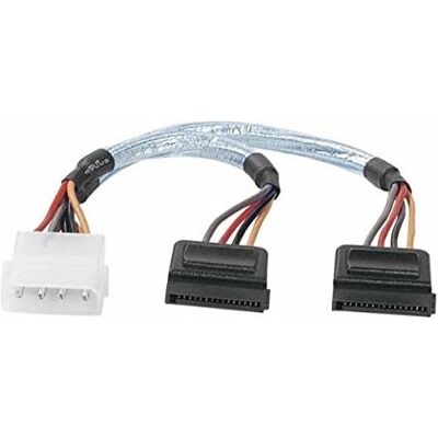 Dexlan AM147552E Interner Stromkabel - SATA Y-Kabel 0,2m Dexlan AM147552E Interner Stromkabel - SATA Y-Kabel 0,2m