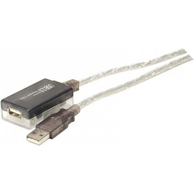 Cavo di estensione USB 2.0 Exertis Connect - Grigio, Trasparente Cavo di estensione USB 2.0 Exertis Connect - Grigio, Trasparente