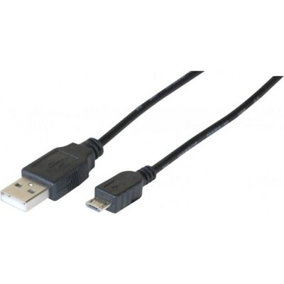 Câble USB Hypertec 149690-HY - 0,5m - Micro USB B - Noir - USB 2.0 - Publicité Câble USB Hypertec 149690-HY - 0,5m - Micro USB B - Noir - USB 2.0 - Publicité
