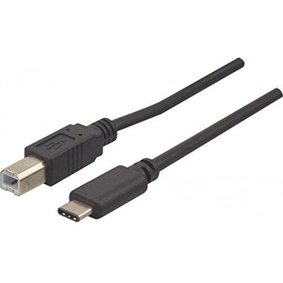 Câble USB Connect 150304 - USB B à USB C, 1m, Noir Câble USB Connect 150304 - USB B à USB C, 1m, Noir