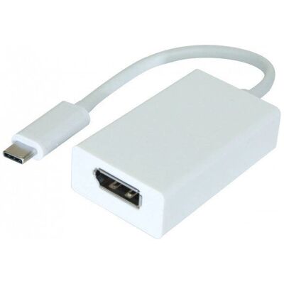 Adaptateur câble vidéo Dacomex 194008 - DisplayPort USB Type-C - Blanc - Publicité Adaptateur câble vidéo Dacomex 194008 - DisplayPort USB Type-C - Blanc - Publicité