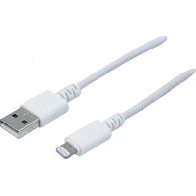 Dacomex 194041 Handy Kabel - Weiß - 1m - USB A Lightning Dacomex 194041 Handy Kabel - Weiß - 1m - USB A Lightning