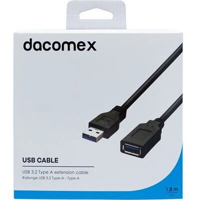 Dacomex - 199024 - USB 3.2 Gen1 - 1,8 m - Câble USB - Publicité Dacomex - 199024 - USB 3.2 Gen1 - 1,8 m - Câble USB - Publicité