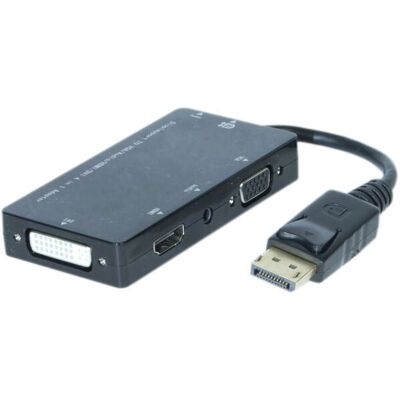 Adaptateur câble vidéo noir Dacomex - 0,23 m DisplayPort DVI HDMI VGA - Publicité Adaptateur câble vidéo noir Dacomex - 0,23 m DisplayPort DVI HDMI VGA - Publicité