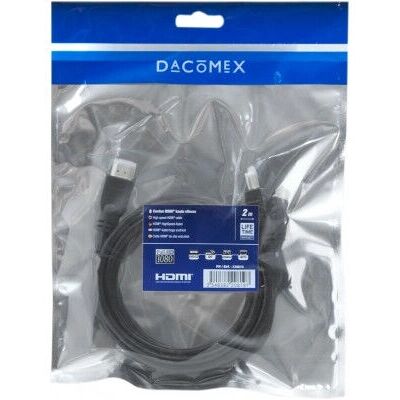 Dacomex - 2 m - Type A - Noir - Câble HDMI - Publicité Dacomex - 2 m - Type A - Noir - Câble HDMI - Publicité