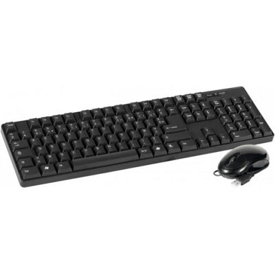 Ensemble Clavier et Souris USB Dacomex 225110 Noir - Publicité Ensemble Clavier et Souris USB Dacomex 225110 Noir - Publicité