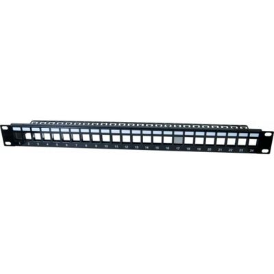 Hypertec 258156-HY Patch Panel 1U, Schwarz, 24 Keystone-Module Hypertec 258156-HY Patch Panel 1U, Schwarz, 24 Keystone-Module