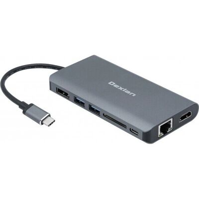Station d'accueil Dexlan USB 3.1 Gen. 1 - HDMI, DP, Ethernet, SD, Power Delivery - Publicité Station d'accueil Dexlan USB 3.1 Gen. 1 - HDMI, DP, Ethernet, SD, Power Delivery - Publicité