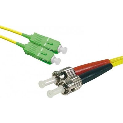 CUC CORDON Duplex OS2 9/125 SC-APC/ST 5M - Câble à fibre optique - Publicité CUC CORDON Duplex OS2 9/125 SC-APC/ST 5M - Câble à fibre optique - Publicité