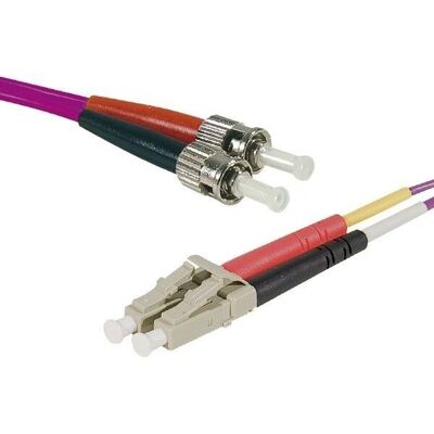 Exertis Connect OM4 Violet 1m Câble réseau - Publicité Exertis Connect OM4 Violet 1m Câble réseau - Publicité