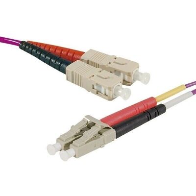 Câble à fibre OM4 Exertis Connect - Violet - 1m - Publicité Câble à fibre OM4 Exertis Connect - Violet - 1m - Publicité