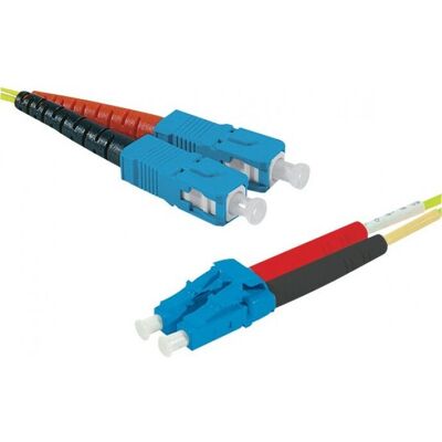 EXC Glasfaserkabel - 3m OS2 SC LC Gelb EXC Glasfaserkabel - 3m OS2 SC LC Gelb
