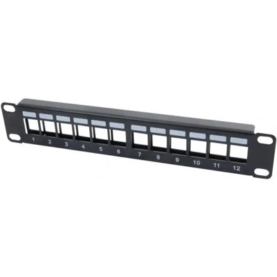 Dexlan T5441 Unterstützung für 12 Keystone-Module - 1U Rack-Server Schwarz Dexlan T5441 Unterstützung für 12 Keystone-Module - 1U Rack-Server Schwarz