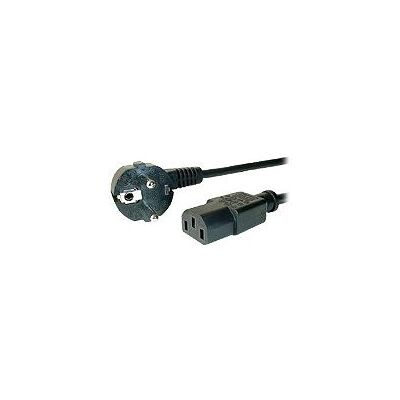 Dexlan 808030 Stromkabel - 5m, Schwarz, C13 auf Schuko abgewinkelt Dexlan 808030 Stromkabel - 5m, Schwarz, C13 auf Schuko abgewinkelt