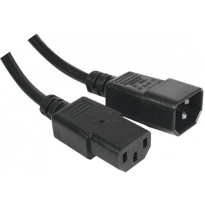 CUC Exertis Connect Modell 808050 Stromkabel - Schwarz 5m mit C13-C14 Anschlüssen CUC Exertis Connect Modell 808050 Stromkabel - Schwarz 5m mit C13-C14 Anschlüssen